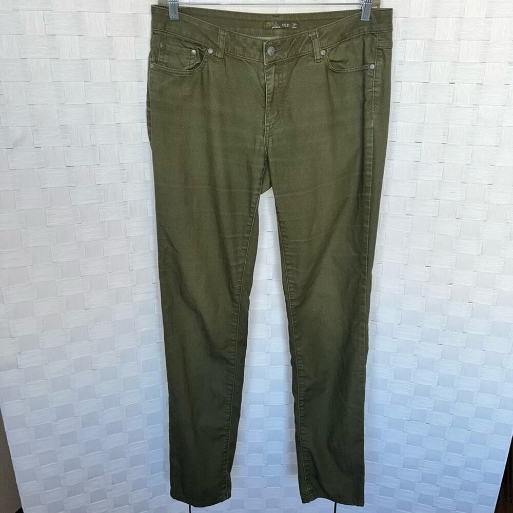 Prana Kara Olive Green Jean Pants Size 12/31